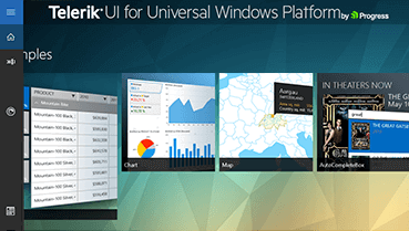 Telerik UI for UWP Demos Overview Image